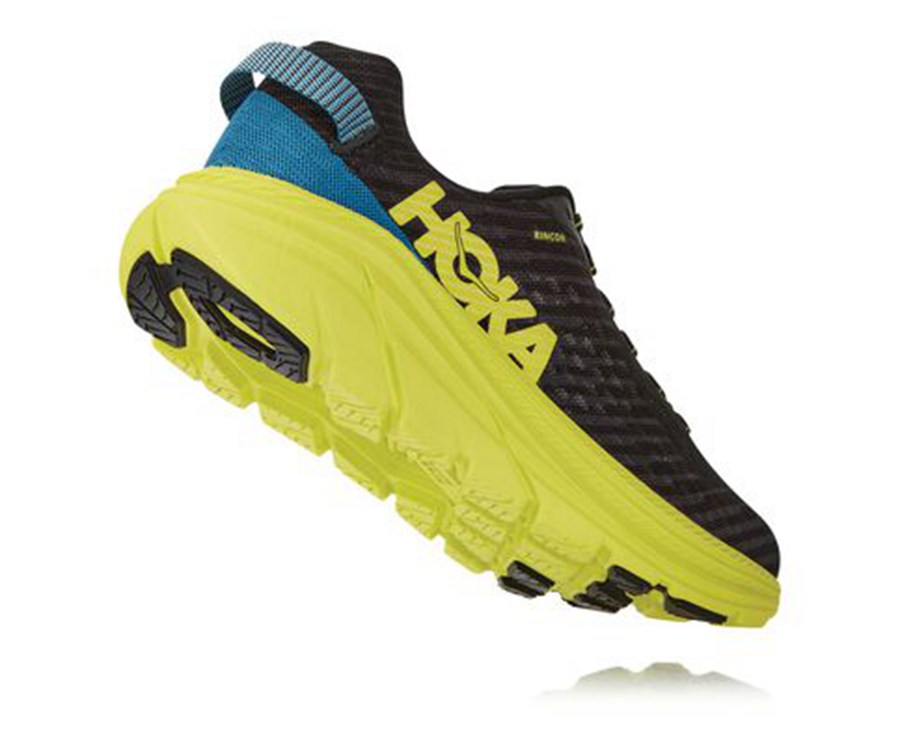 Hoka One One Koşu Ayakkabısı Erkek Siyah/Yeşil - Rincon - DR6527310